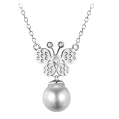 Pearl Butterfly Necklace