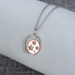 moon and star pendant necklace