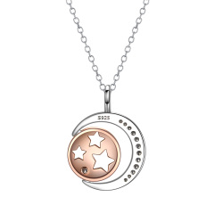 moon and star pendant necklace