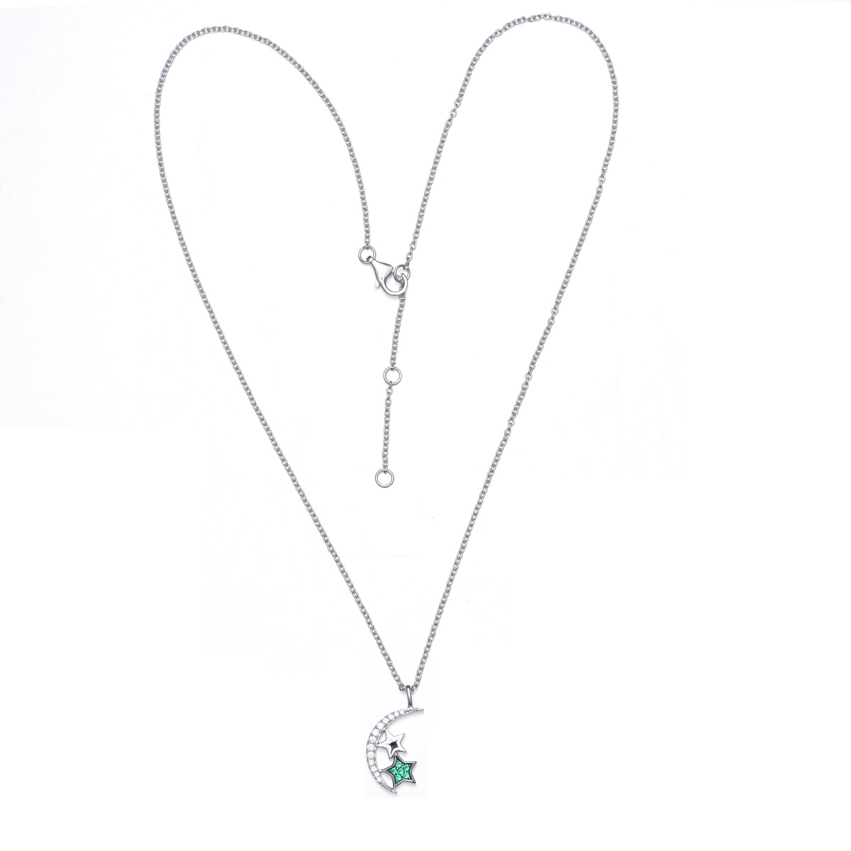 star and moon pendant necklace