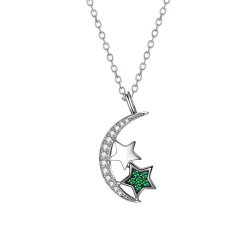 star and moon pendant necklace