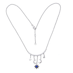 moon and star pendant necklace