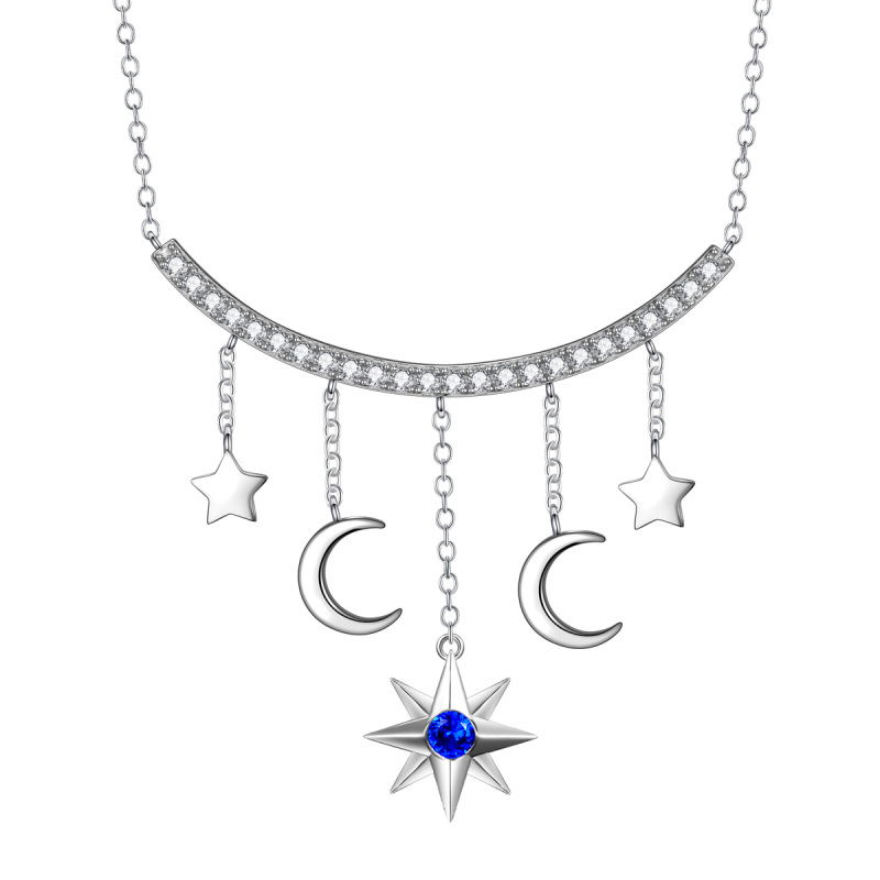 moon and star pendant necklace