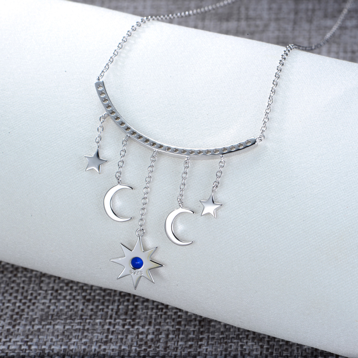 moon and star pendant necklace