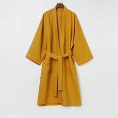 Kimono linen robe