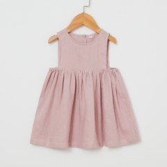 Baby girl linen beach dress