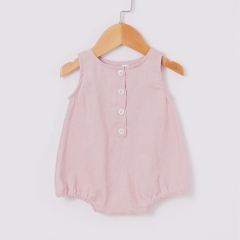 Singlet bodysuits rompers pure linen stone washed
