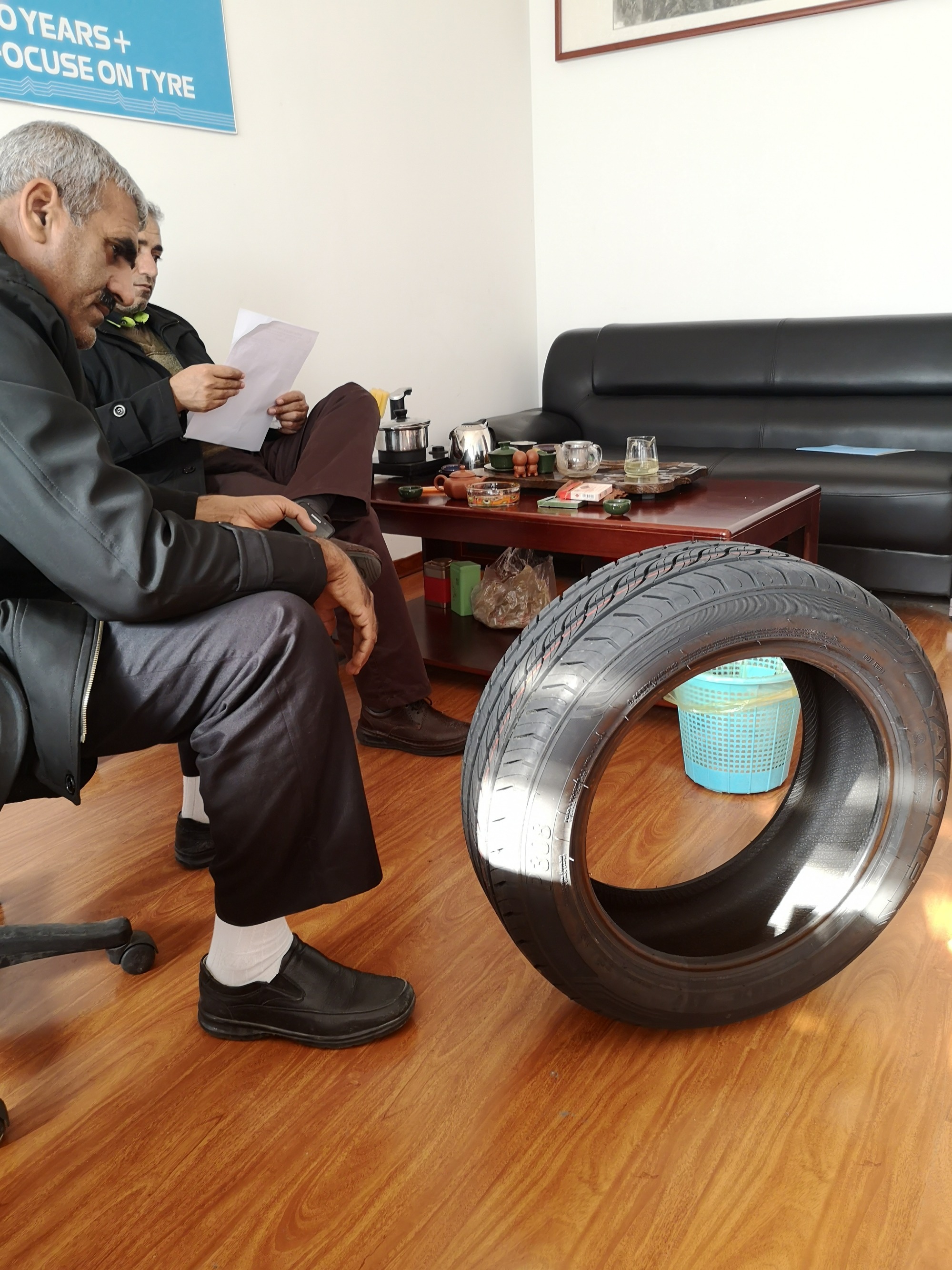Customers from Iran visit Kelucktyre Customers from Iran visit Kelucktyre