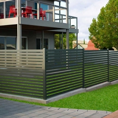 Garden Electric Security Privacy Fence Swimming Pool Farm Gate Riser Slatted Fence