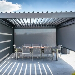 Fashion Design Sun Shading Louvre Rainproof Outdoor Pergola Roof Louver