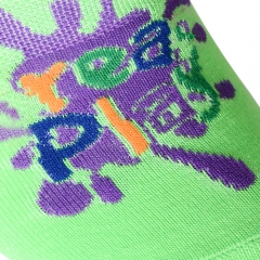 China best custom logo pilates grip socks inflatable park half grip socks