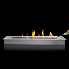 Ethanol burner for custom fireplace