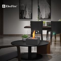 ElecFire Indoor&Outdoor Portable Tabletop Fireplace–Clean-Burning Bio Ethanol Ventless Fireplace EF-MV-16B1