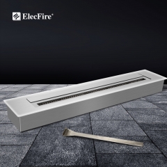 ElecFire Indoor Smart&Mechanical Bio Ethanol Electronic Burner Fireplace EF-II-72B1 and Firebox