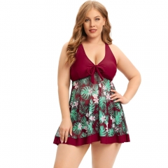 KAXIDY Maiô feminino plus size tankini, vestido de natação, trajes de banho emagrecedores