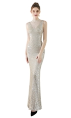 KAXIDY женское длинное платье с блестками макси вечернее платье для свадебной вечеринки