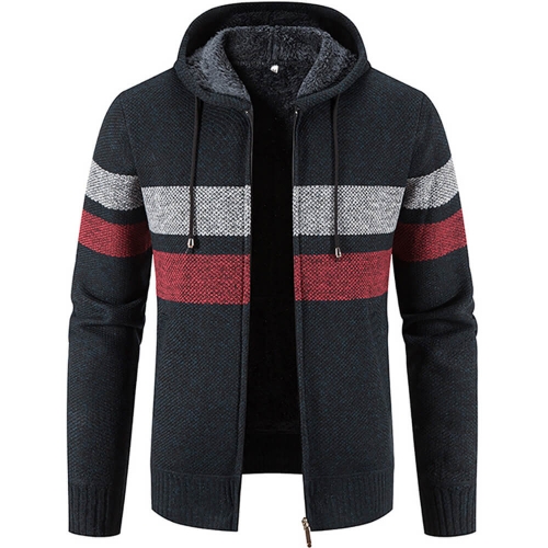 KAXIDY 남성용 후드 자켓 두꺼운 따뜻한 겨울 코트 겉옷