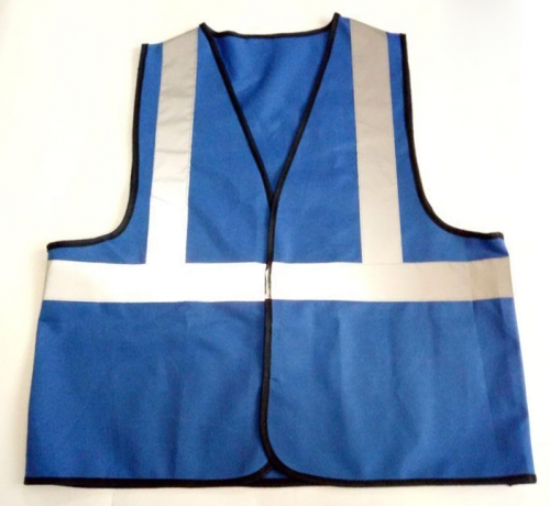 Blue Vest Reflector 120g Fabric