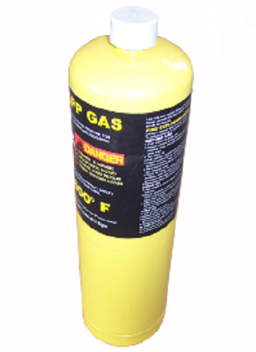 Mapp Gas  3600° F  Yellow color