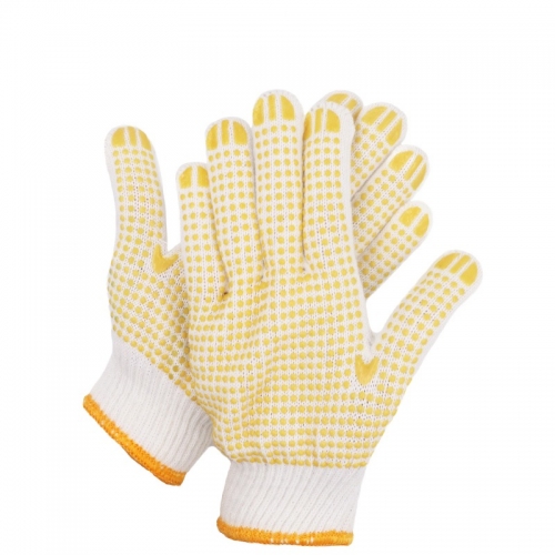 White Glove With Yellow Side