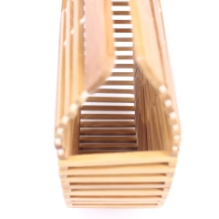 Bamboo Handbag Tote Bag, Handmade Straw Bag, Women Natural Basket Bag