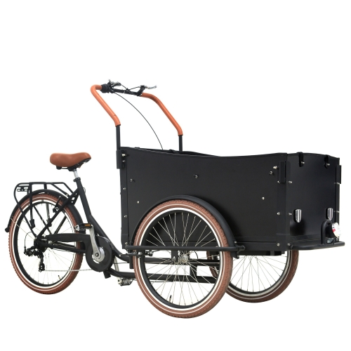 Four seats Manpower cargo bicycle family