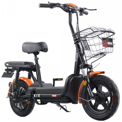 Electric bicycle with pedal 14 inch vacuum tires