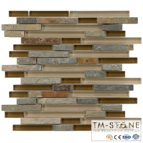 TM-M020 Real Srone Glass Mosaic