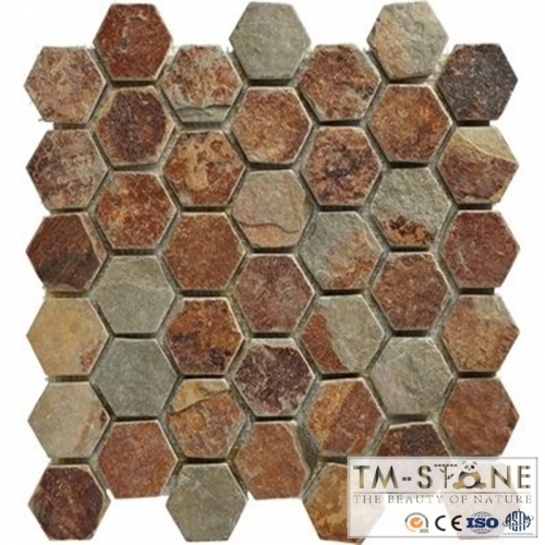 TM-M037 Mosaic Art Rusty Stone