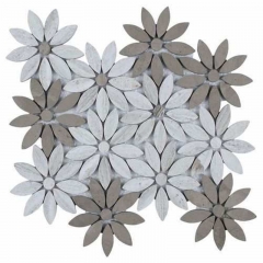 TM-M102 Flower Marble Stone Mosaic