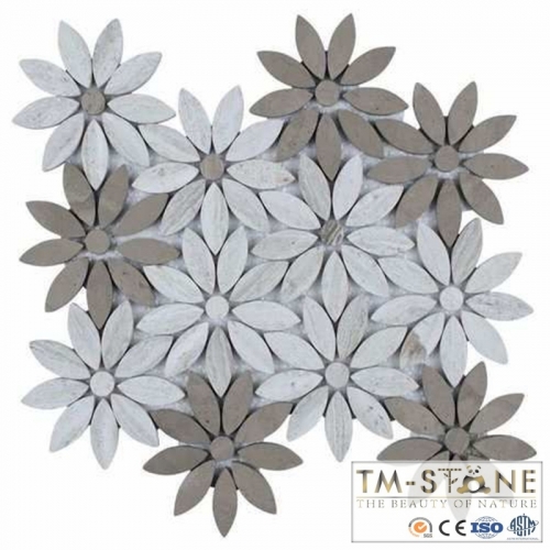 TM-M102 Flower Marble Stone Mosaic