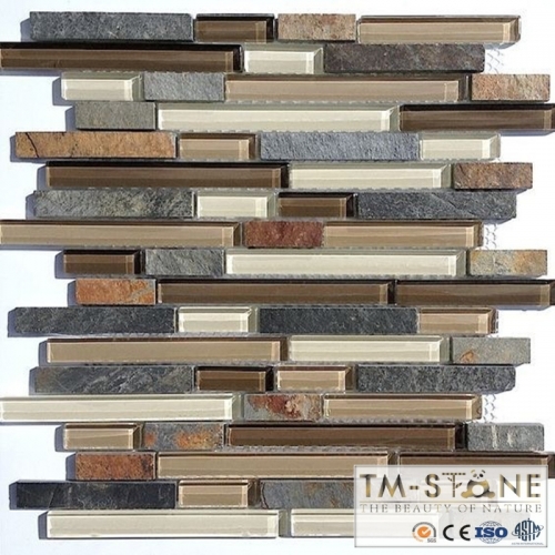 TM-M005 Glass and Stone Mosaic