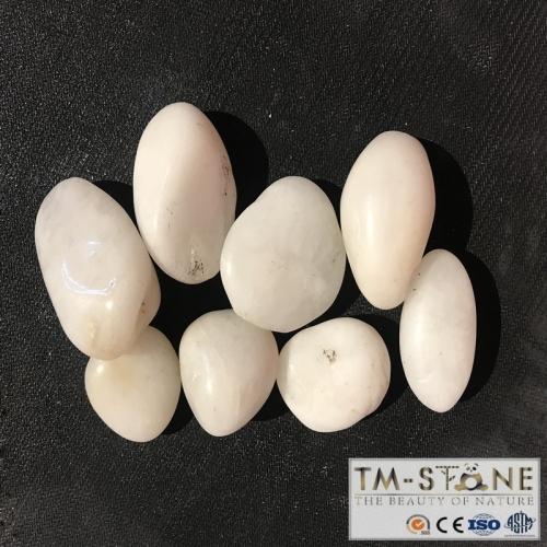 TM-PW010 Polished Pebble In White