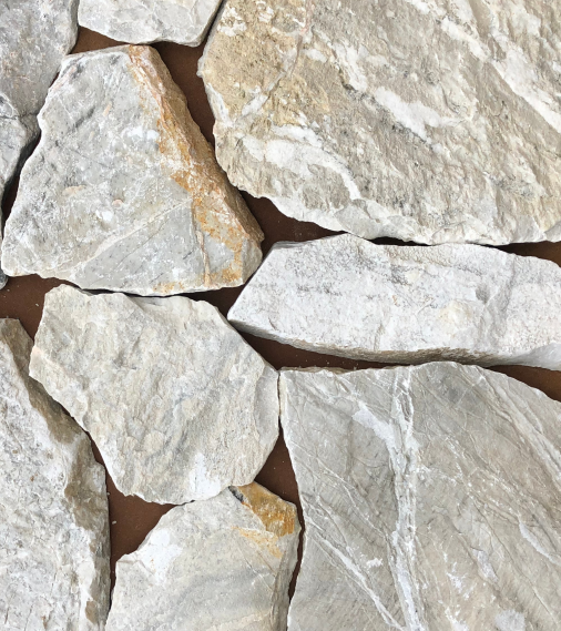 TM-WL042 White Loose Stone Wall