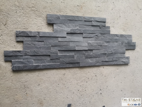 TM-W001J Luxury Charcoal Black Slate Walling