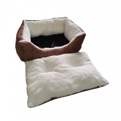Pet bed with removable cushion Dog bed with removable pillow