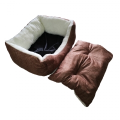 Pet bed with removable cushion Dog bed with removable pillow