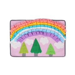 Rainbow Xmas Tree Pet sniffing mat