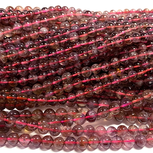 15.5“ Veemake Natural Genuine Auralite Super 23 Crystal Round Loose Gemstone Jewelry Beads Making Necklaces Bracelets 07043