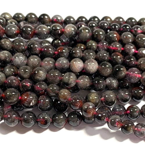 15.5“ Veemake Natural Genuine Auralite Super 23 Crystal Round Loose Gemstone Jewelry Beads Making Necklaces Bracelets 07041