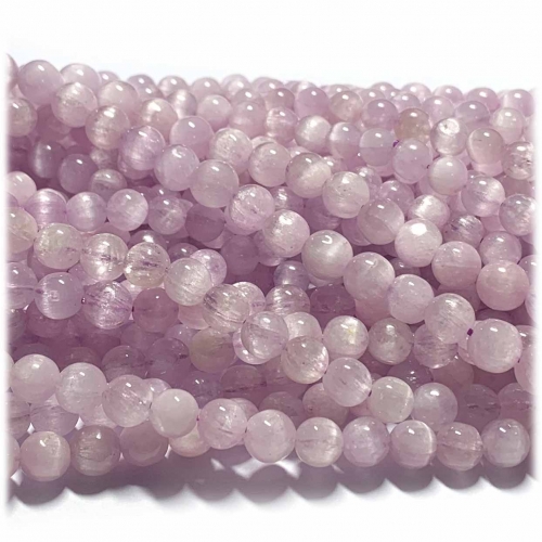 15.5" Veemake Natural Genuine Green Pink Purple Kunzite Spodumene Hiddenite Cat's Eye Round Loose Gemstone Beads Necklaces Bracelets 6-12mm 08303