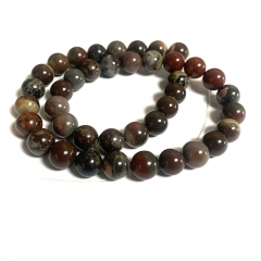 On Sale Natural Genuine Silver Leaf Jasper Necklaces Bracelets Round Loose Beads 08646-13