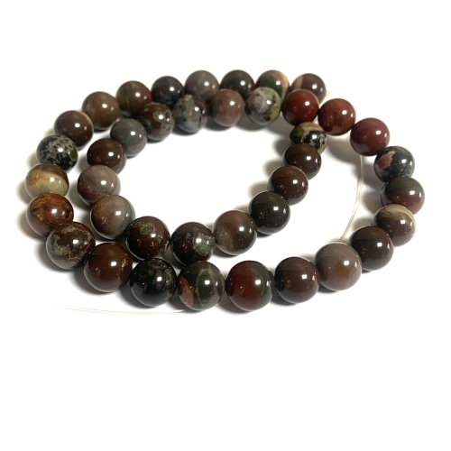 On Sale Natural Genuine Silver Leaf Jasper Necklaces Bracelets Round Loose Beads 08646-13