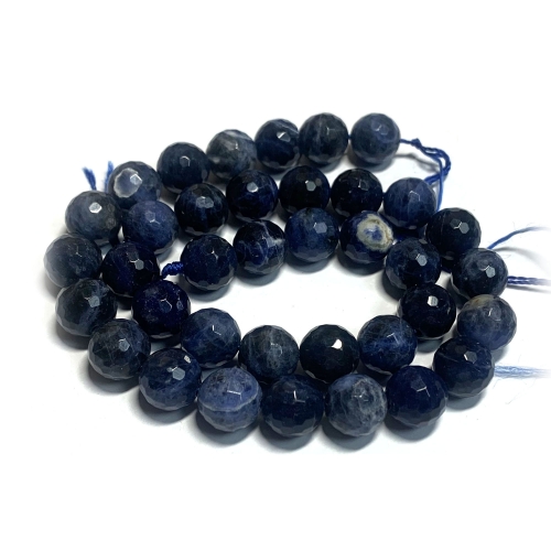 On Sale Natural Genuine Blue Sodalite Necklaces Bracelets Faceted Round Loose Beads 08644-2