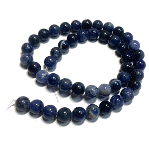On Sale Natural Genuine Blue Sodalite Necklaces Bracelets Round Loose Beads 08644-3