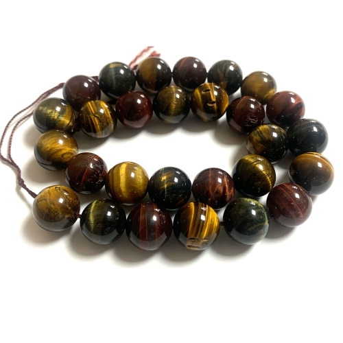 On Sale Natural Genuine Mix Tiger Eye Necklaces Bracelets Round Loose Beads 08646-1