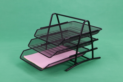 Three-Tiered File Tray-Old