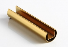 Stainless 304 42.4x1.5mm Top Rail Gold color