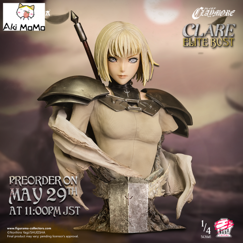 (Exclusive Sale) (Pre-order) Claymore Clare Elite Bust 1/4 Scale Statue By Figurama Collectors