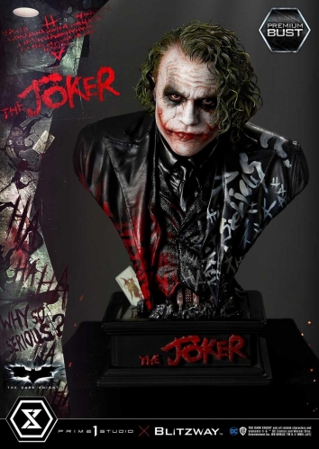 (Pre-order) The Dark Knight (Film) The Joker Bust PBDC-08 1/3 Scale Statue By Prime 1 Studio